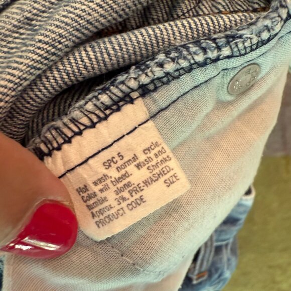 Vintage Levi's Orange Tab 25035 0214 Light Wash High Waisted Ankle Crop Jeans 27 - Picture 5 of 6